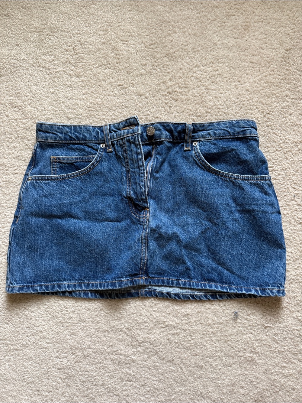 ASOS Dark Blue Denim Mini Skirt